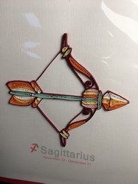 Carte en quilling "Sagittaire" NEW