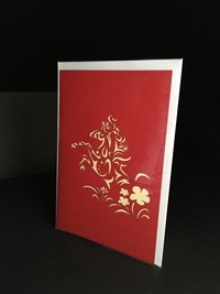 Carte en kirigami "licorne"